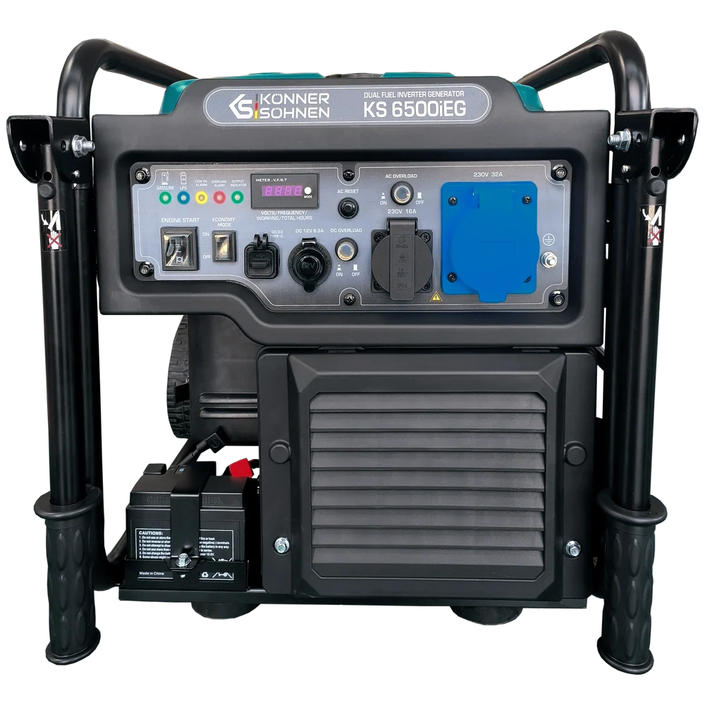 Generator cu invertor pe GPL/benzina Konner & Sohnen KS 6500iEG, 6.5 kW, monofazat, pornire electrica [10]