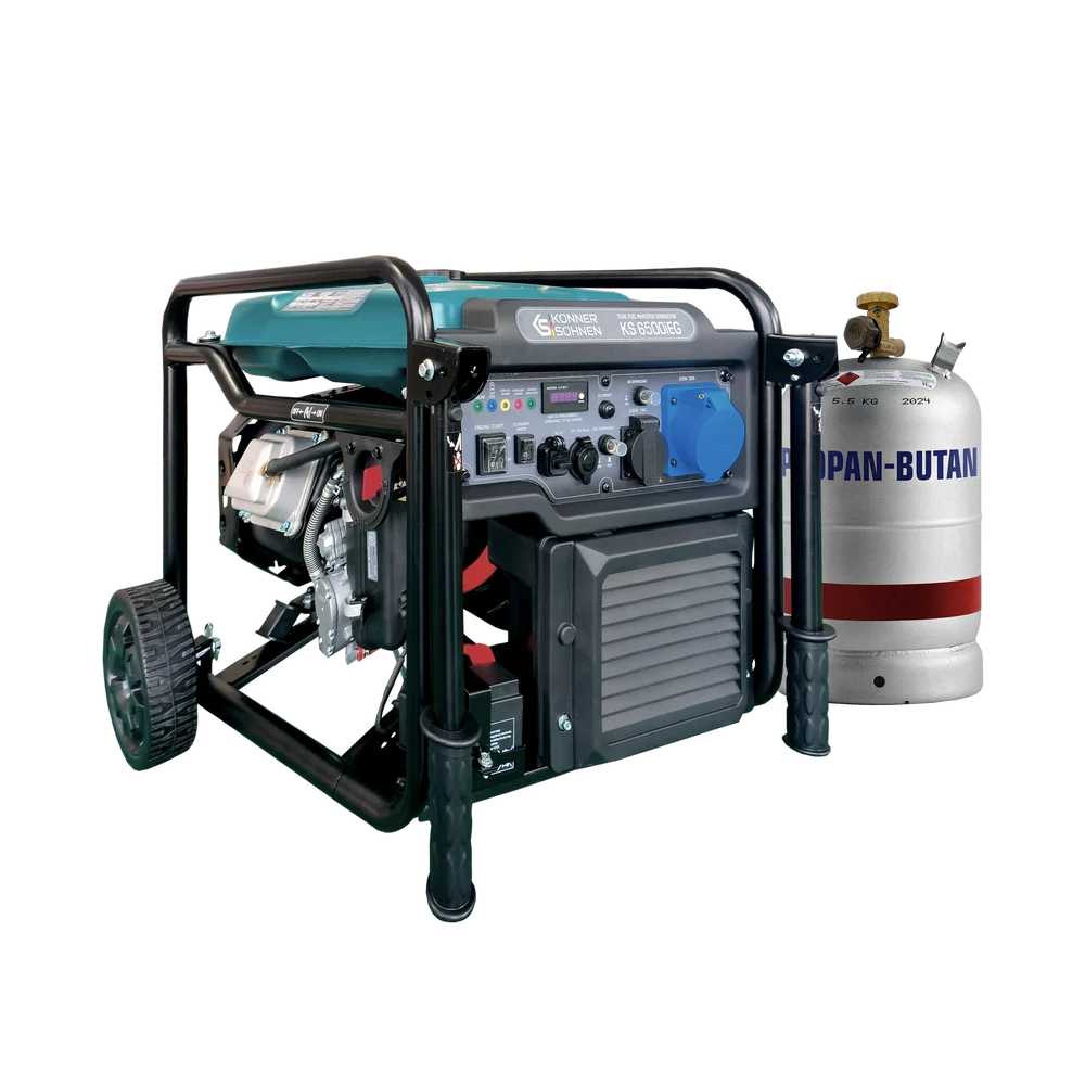 Generator cu invertor pe GPL/benzina Konner & Sohnen KS 6500iEG, 6.5 kW, monofazat, pornire electrica [18]