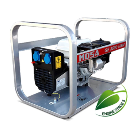 Generatoare de curent - Generator curent monofazat Mosa GE 3500 HBM, 2.9 kW, benzina, motor Honda GX200