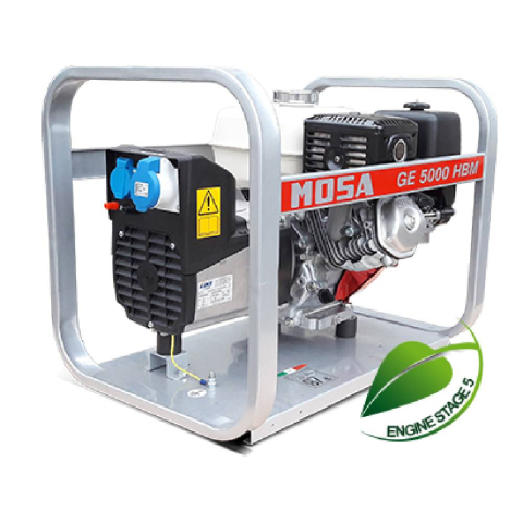 Generatoare de curent - Generator curent monofazat Mosa GE 5000 HBM AVR, 4.4 kW, benzina, motor Honda GX270