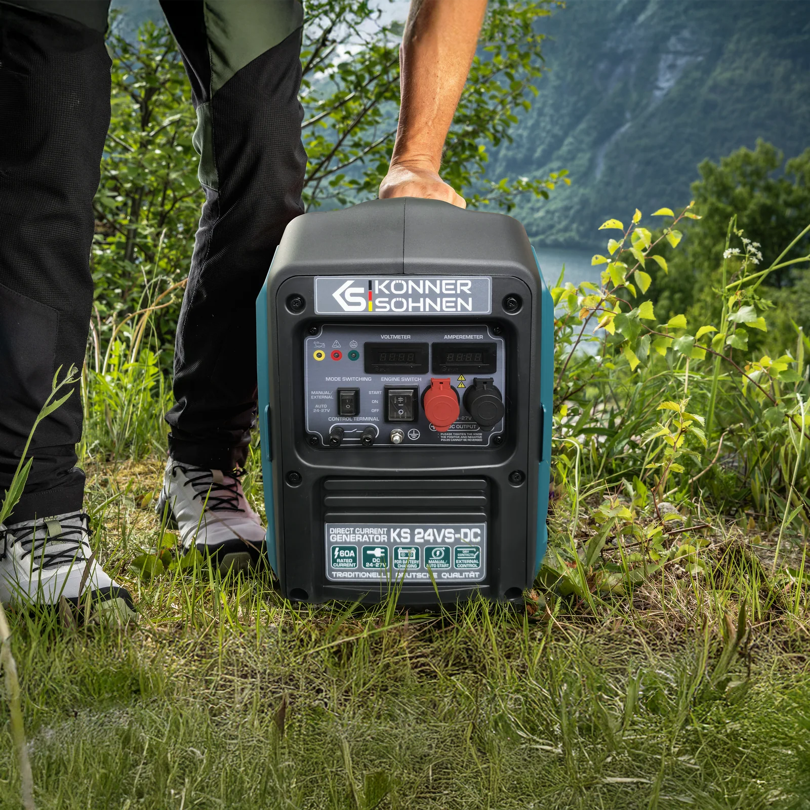 Generator de curent continuu Konner & Sohnen KS 24VS-DC, 1.6 kW, 24-27 V, 60A, pornire manuala/automata [11]