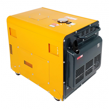 Generator de curent insonorizat, monofazat Stager DG 5500S+ATS, 5 kW, diesel, pornire electrica, automatizare [2]