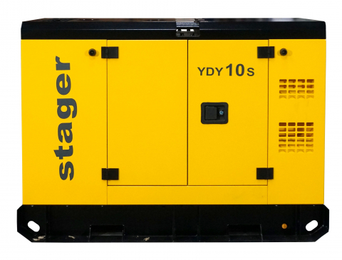Generator de curent insonorizat, monofazat Stager YDY10S, 9 kVA, 37A, diesel, 1500 rpm [1]