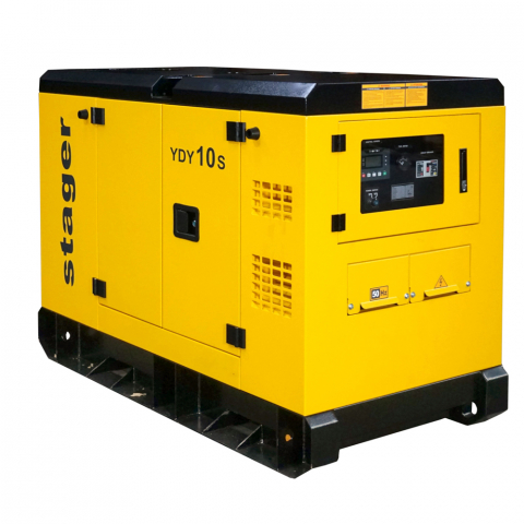 Generatoare insonorizate - Generator de curent insonorizat, monofazat Stager YDY10S, 9 kVA, 37A, diesel, 1500 rpm