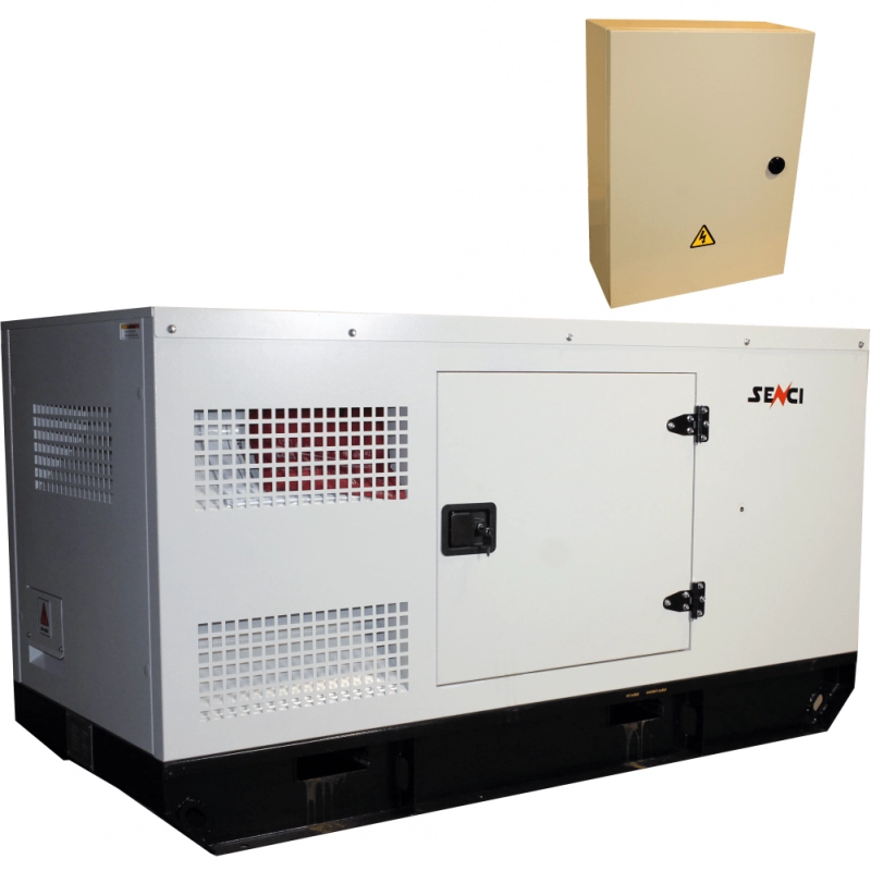Generatoare de curent - Generator insonorizat Senci SCDE 312i-YCS, 312 kVA, trifazat, diesel, AVR si ATS inclus