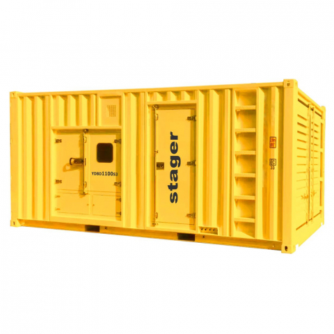 Generatoare de curent - Generator de curent insonorizat, trifazat Stager YDBD1100S3, 1100 kVA, 1443A, diesel, 1500 rpm