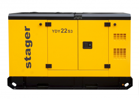 Generator de curent insonorizat, trifazat Stager YDY22S3, 22 kVA, 29A, diesel, 1500 rpm [2]