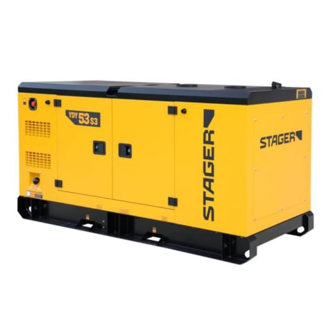 Generatoare insonorizate - Generator de curent insonorizat, trifazat Stager YDY53S3, 53 kVA, 69A, diesel, 1500 rpm