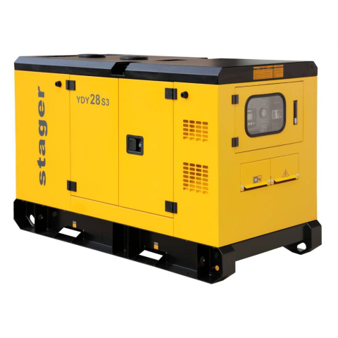 Generatoare insonorizate - Generator de curent insonorizat, trifzat Stager YDY28S3, 28 kVA, 36A, diesel, 1500 rpm