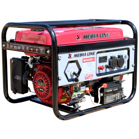 Generatoare uz general - Generator de curent monofazat Media Line MLG 3500E/2, 3 kVA, AVR, benzina, pornire electrica