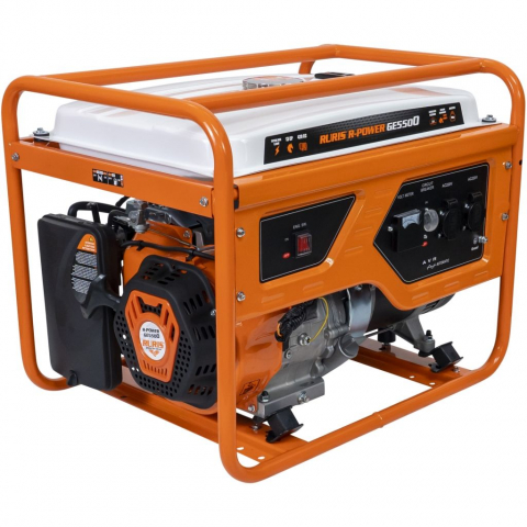 Generatoare de curent - Generator de curent monofazat Ruris R-Power GE5500, 5.5 kW, AVR, benzina