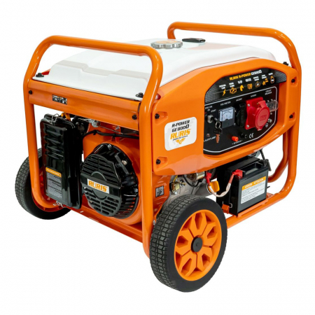 Generatoare de curent - Generator de curent trifazat Ruris R-Power GE8000, 7.5 kW, benzina, pornire electrica