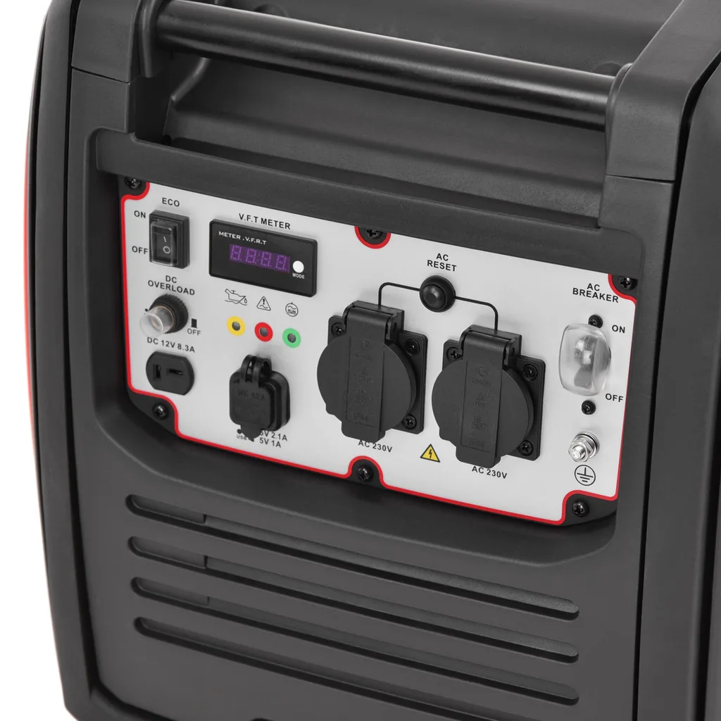 Generator de curent tip inverter, monofazat HECHT IG 4500, 4 kW, AVR, benzina [1]