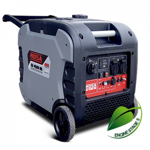 Generatoare digitale/Inverter - Generator de curent tip inverter, monofazat Mosa GE 4500 MI, 4.2 kW, AVR, benzina, pornire electrica