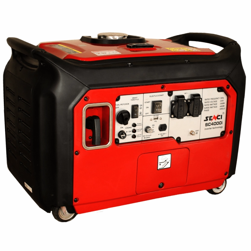 Generatoare digitale/Inverter - Generator de curent tip inverter, monofazat Senci SC-4000i, 4 kW, AVR, benzina, pornire electrica, insonorizat