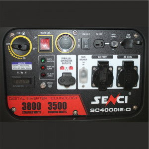 Generator de curent tip inverter, monofazat Senci SC-4000iE-O, 3.8 kW, AVR, benzina, pornire electrica [5]