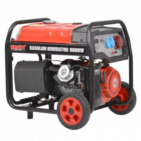 Generatoare uz general - Generator de curent trifazat HECHT GG 10000, 8.5 kW, AVR, benzina, pornire electrica