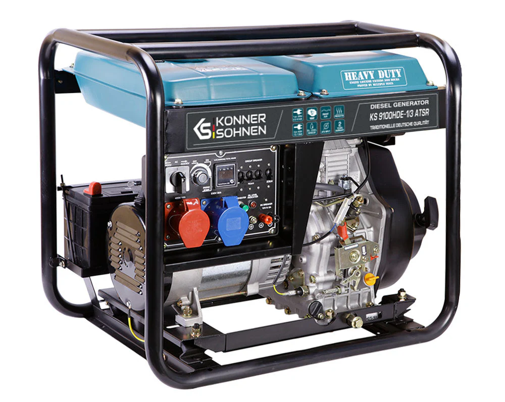 Generator diesel Konner & Sohnen KS 9100HDE-1/3 ATSR (EURO V), 6.5 kW (230V), 7.5 kW (400V), AVR, pornire electrica [1]