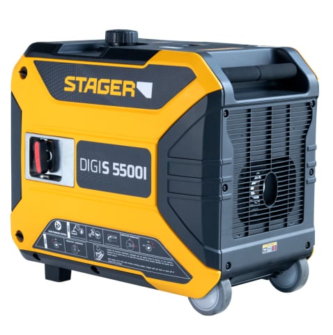 Generatoare de curent - Generator digital invertor insonorizat Stager DigiS 5500i, 5.5 kW, monofazat, benzina, pornire electrica, solar, ATS optional