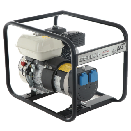 Generator de curent monofazat AGT 2501 HSB SE GP, 2.2 kVA, motor Honda GP160, benzina