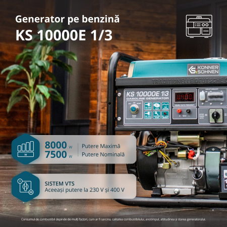 Generator pe benzina "Könner & Söhnen" KS 10000E 1/3 [1]