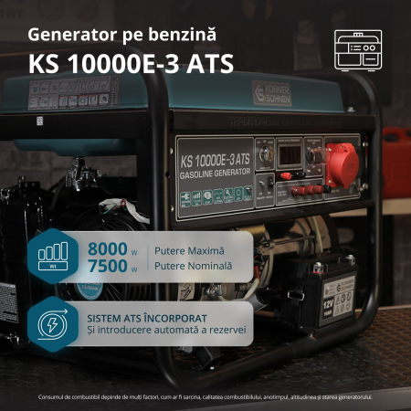 Generator pe benzina "Könner & Söhnen" KS 10000E-3 ATS [1]