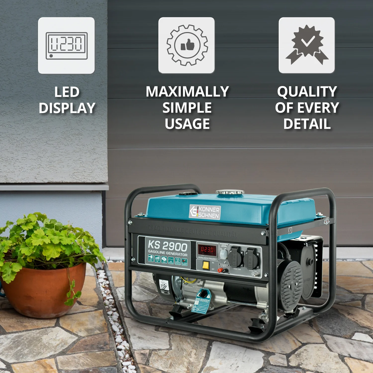 Generator pe benzina Konner & Sohnen KS 2900, 2.9 kW, monofazat [5]