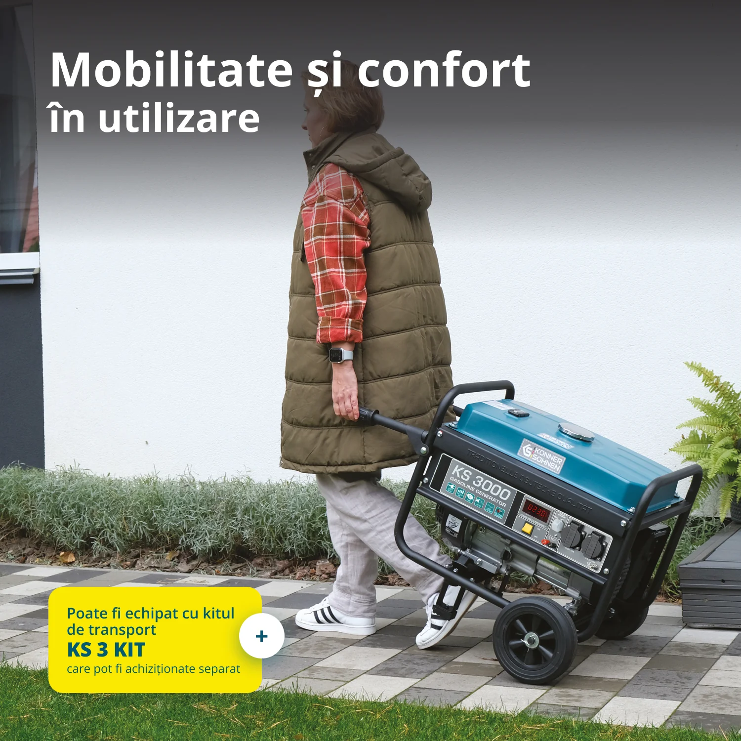 Generator pe benzina Konner & Sohnen KS 3000, 3 kW, monofazat [7]