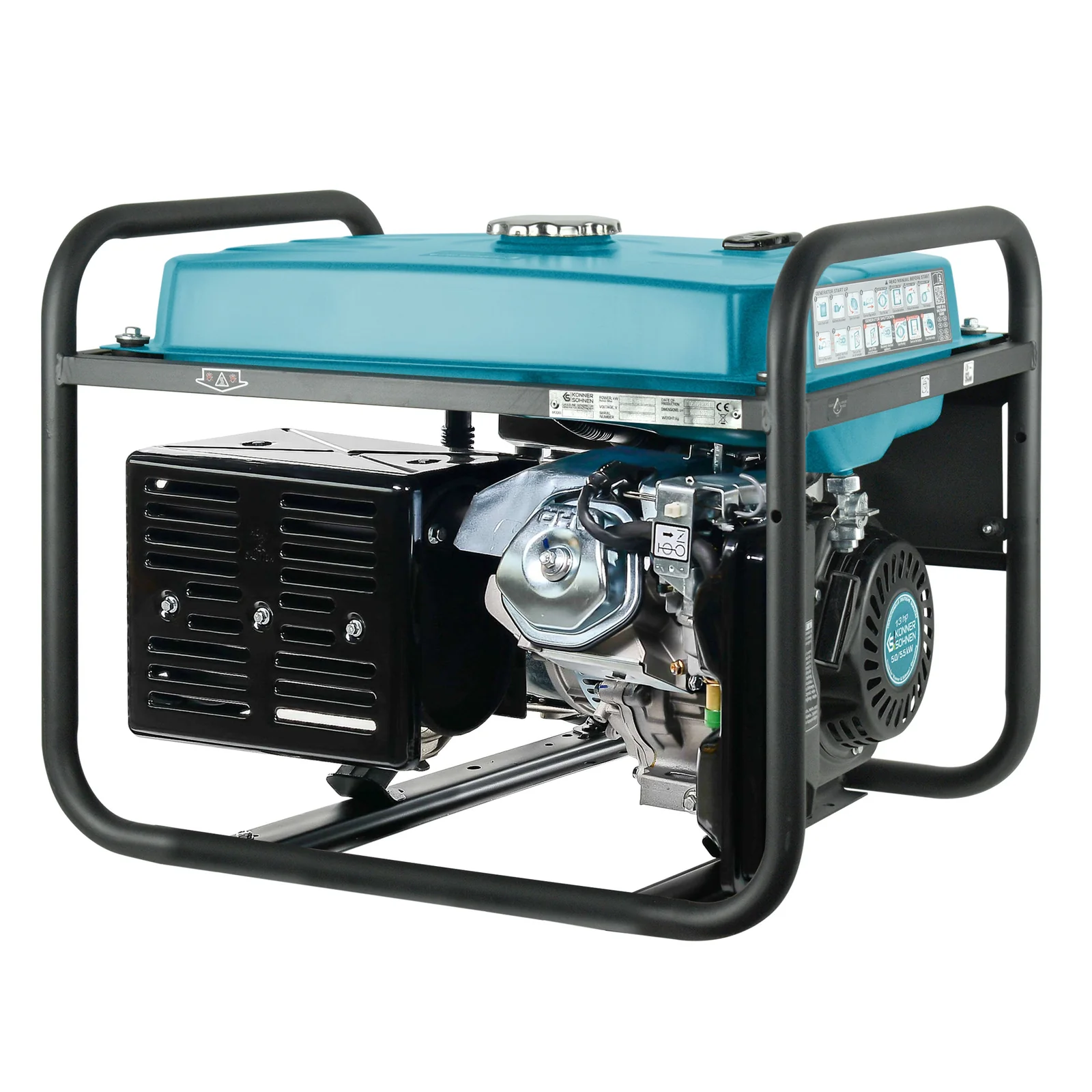 Generator pe benzina Konner & Sohnen KS 7000E 1/3, 5.5 kW, dual (trifazat / monofazat), AVR, pornire electrica [15]
