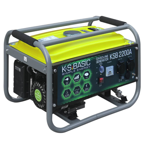 Generator pe benzina Konner & Sohnen KSB 2200A, 2.2 kW, monofazat, AVR, bobinaj aluminiu