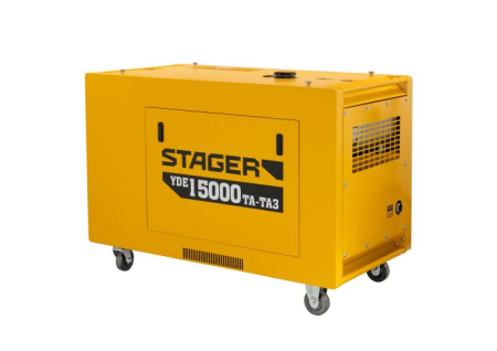 Generator profesional diesel Stager YDE15000TA-TA3, 11.5 kW, 230-400V, insonorizat, pornire electrica [4]