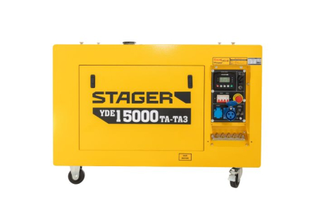 Generator profesional diesel Stager YDE15000TA-TA3, 11.5 kW, 230-400V, insonorizat, pornire electrica [5]