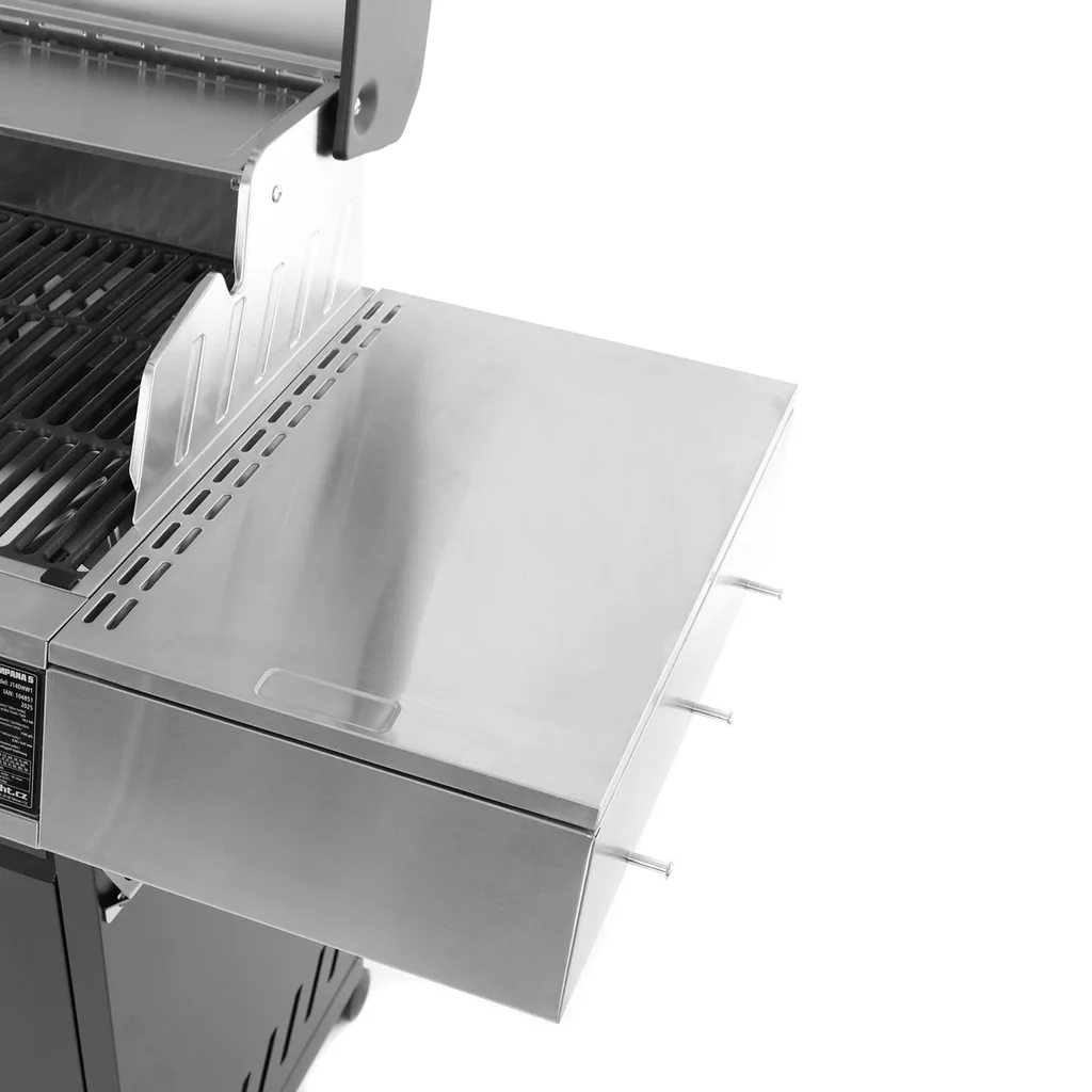 Gratar de gradina, cu gaz HECHT CAMPANA 5, putere 16.5 kW, 5 arzatoare, termometru, usa [2]