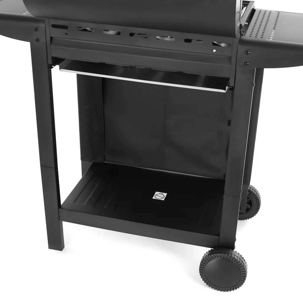 Gratar de gradina, cu gaz HECHT CONTACT 3, putere 8.4 kW, 3 arzatoare, termometru [9]