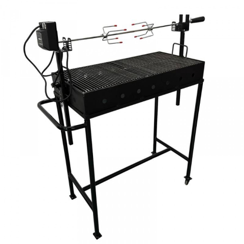 Gratar metalic pentru gradina, VivaTechnix Rotisor VMD-1091, 80 x 40 x 12.5/94 cm, picioare detasabile [1]