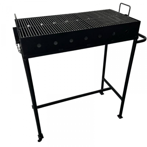 Gratare si accesorii - Gratar metalic pentru gradina, VivaTechnix Traditional, 80 x 40 x 95 cm, picioare detasabile