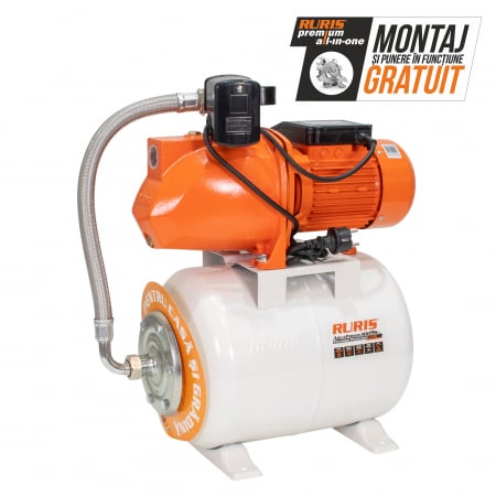 Hidrofor Ruris AquaPower 3009S, 1500 W, 3300 L/h, Hmax. 60 m, 24 L [1]