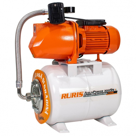 Hidrofoare - Hidrofor Ruris AquaPower 3009S, 1500 W, 3300 L/h, Hmax. 60 m, 24 L