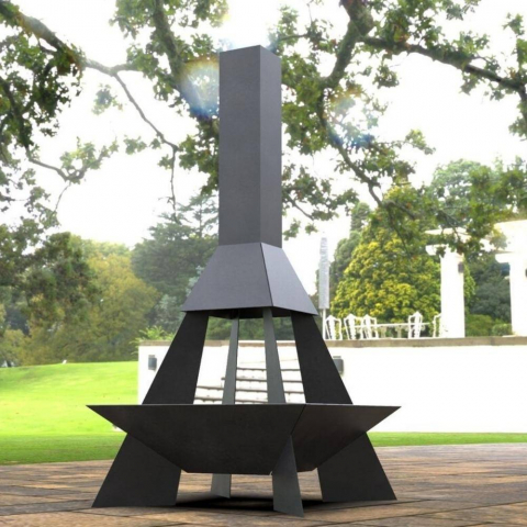 Incalzitor de terasa/gradina, Pyramid Rocket KRO-1073, Otel, Negru, 1580 x 800 mm, grosime 3 mm [2]
