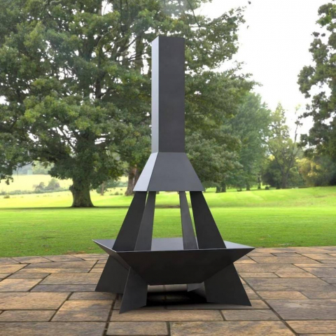 Incalzitor de terasa/gradina, Pyramid Rocket KRO-1073, Otel, Negru, 1580 x 800 mm, grosime 3 mm [6]