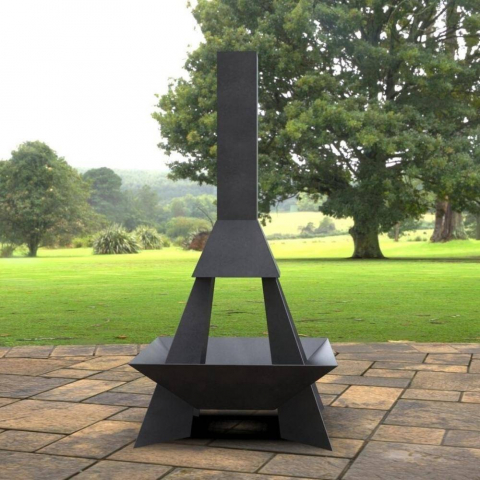 Incalzitor de terasa/gradina, Pyramid Rocket KRO-1073, Otel, Negru, 1580 x 800 mm, grosime 3 mm [4]