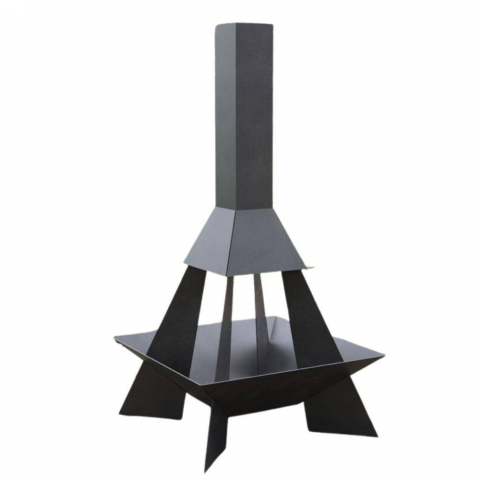 Incalzitor de terasa/gradina, Pyramid Rocket KRO-1073, Otel, Negru, 1580 x 800 mm, grosime 3 mm [1]