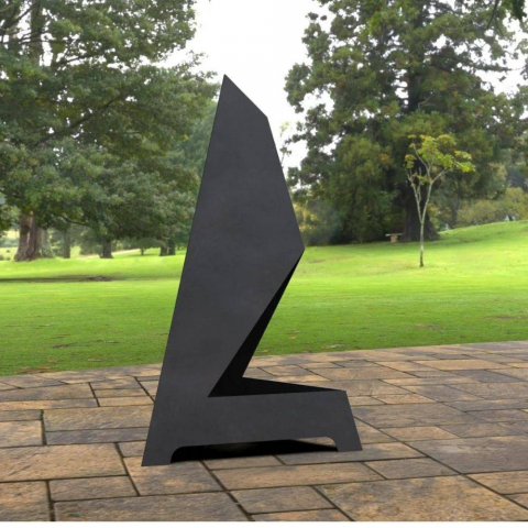 Incalzitor de terasa/gradina, Triangular Pyramid KRO-1071, Otel, Negru, 1200 x 700 x 700 mm, grosime 3 mm [3]