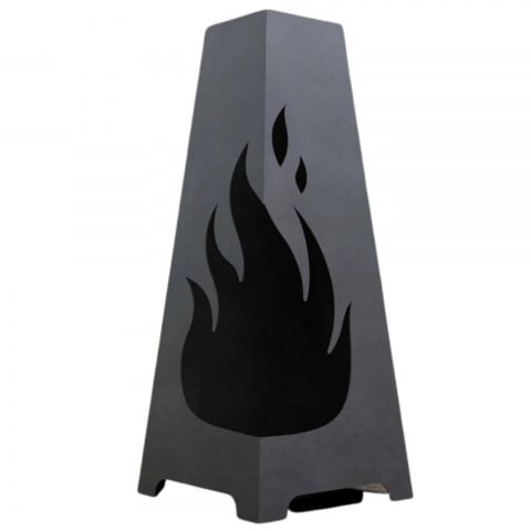 Incalzitor pentru terasa/gradina, Fire Pyramid KRO-1078, Otel, Negru, 1200 x 500 mm, grosime 3 mm [5]