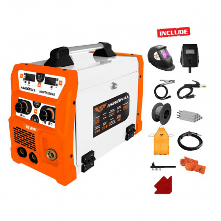 Sudură cu gaz protector (MIG/MAG) - Invertor sudura MIG/MAG, LIFT TIG, MMA Ruris AS200FULL, 200 A, electrozi 2.5-4 mm, sarma 0.8-1 mm