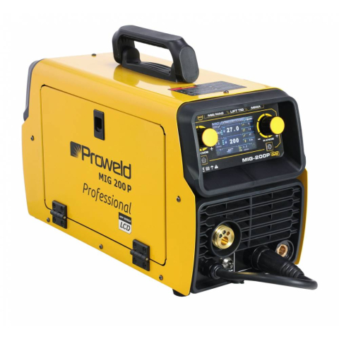 Tehnica sudare - Invertor sudura MIG/MAG ProWELD MIG 200P Synergetic functii puls simplu/dublu, DC normal, 2T/4T, mentinere automata, MMA, LiftTIG