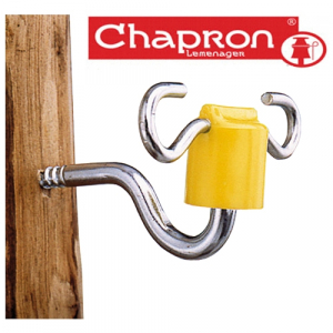 Accesorii garduri electrice - Izolator pentru fir si cablu de otel, cu 2 urechi