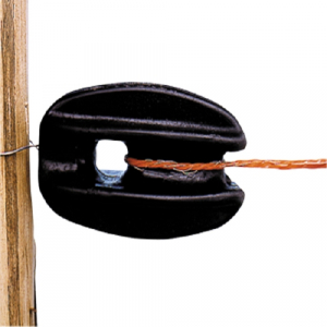 Accesorii garduri electrice - Izolator de unghi si capat de gard, Negru