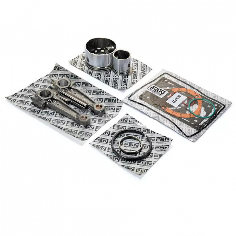 Piese de schimb compresoare aer - KIT B - Kit biela + piston + set garnituri pompa compresor Fini BK119 NW - 2018
