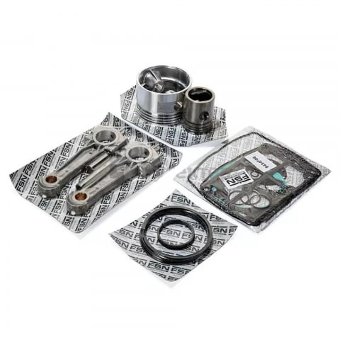 Piese de schimb compresoare aer - KIT B - Kit biela + piston + set garnituri pompa compresor Fini BK120